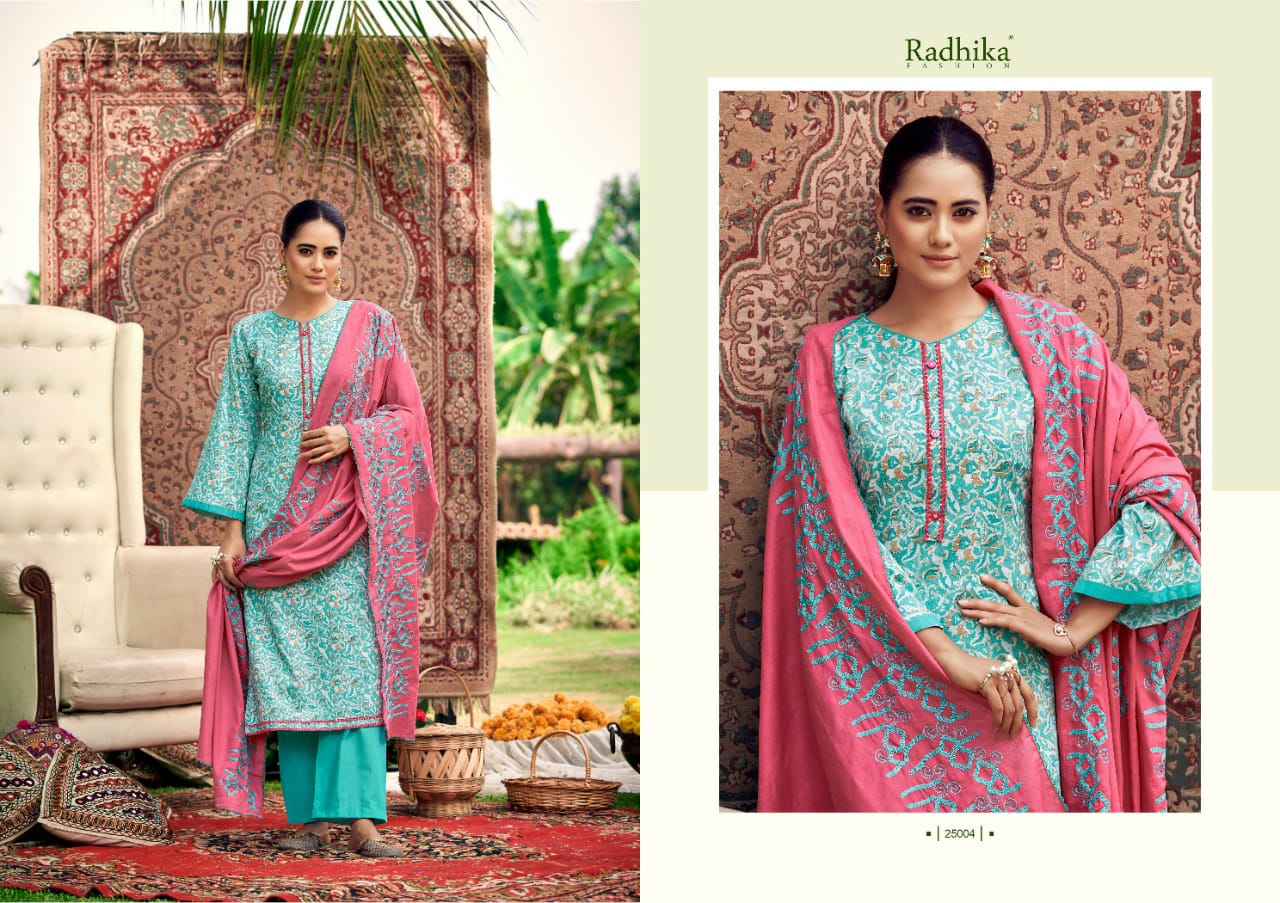 Azara Blossom 9 Casual Daily Wear Cotton Printed Designer Dress Material Collection